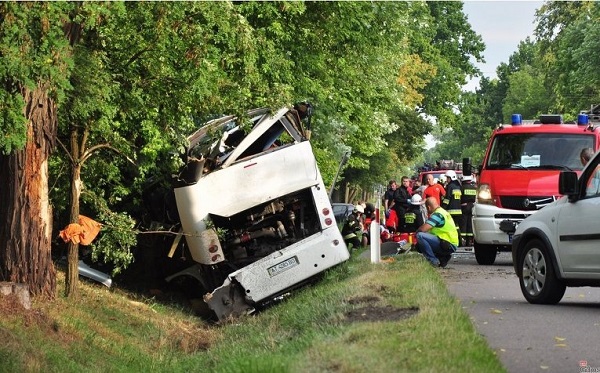В Польше разбился автобус с гастарбайтерами, есть погибшие и раненые